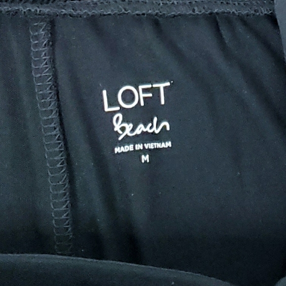 *Last Chance* NWT LOFT Beach V-neck Sleeveless Jumpsuit Black Jogger Jumper - Picture 13 of 14